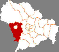 موقعیت شهرستان جینگشینگ در نقشه