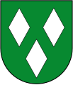 Gemeinde Wustweiler In Grün drei silberne Rauten.[33]