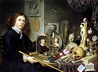 Autoportret z symbolami vanitas, 1651 Museum De Lakenhal