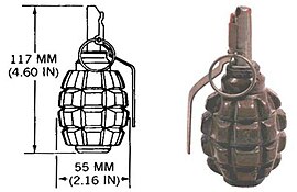 Ручная оборонительная граната Ф-1 (учебный образец)