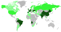 Foreigners living in Portugal as of 2022 by country of origin. Only communities with 1,000+ residents are shown. Foreigners in Portugal.png