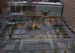 Skyline of Fountain Square