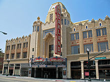 Fox Oakland Theater first opened in 1928. The theatre is listed on the National Register of Historic Places. Fox Oakland Theatre (Oakland, CA).JPG