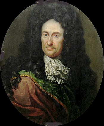 Gottfried Wilhelm Leibniz, um 1700, Ãl auf Holz