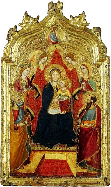 File:Gregorio di Cecco.Madonna enthroned with Angels.XV cent. Liechtenstein museum.jpg