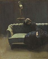 Walter Sickert, The Acting Manager or Rehearsal: The End of the Act, (portrait of Helen Carte), c. 1885 HelenCarte1885.jpg