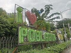 "I love Poblacion" sign at Poblacion Park
