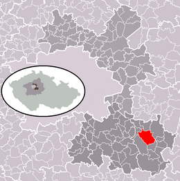 Jevany - Localizazion