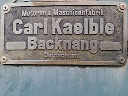 Kaelble - Straßenwalze - Bauunternehmung Josef Freudigmann KG - Ehingen (Donau) IV.jpg
