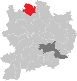 Poloha obce Krumau am Kamp v okrese Krems-vidiek (klikacia mapa)