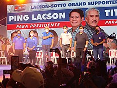 Philippine Elections 2022 Campaign - Lacson-Sotto candidates in QMC