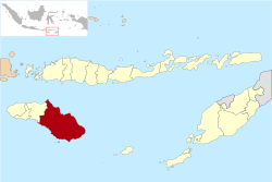 Location within East Nusa Tenggara