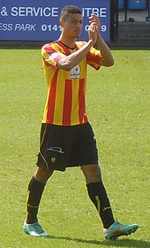 Taylor playing for Partick Thistle in 2014 Lyle Taylor vs RossCo.jpg