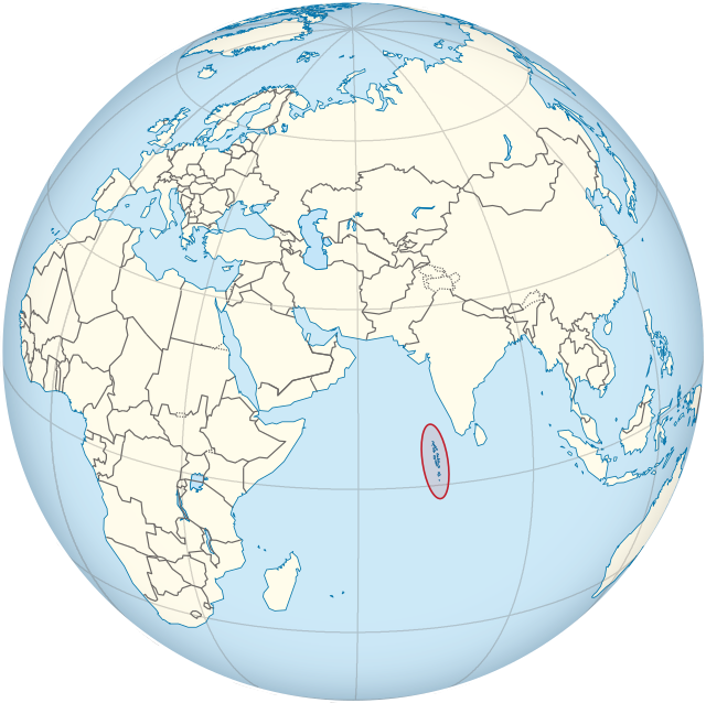 Location of Maldives