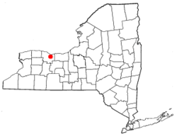 Lokasi Rochester di Negara Bagian New York