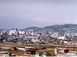 Koubou Dağı'ndan Matsumoto şehir merkezi
