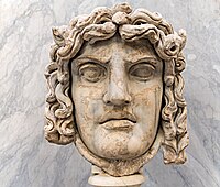 Kopf der Medusa, der im Tempel der Venus und der Roma aufgestellt war