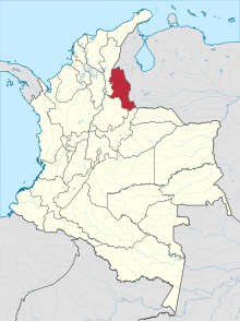 Letak Departemen Norte de Santander di Kolombia