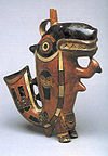 Кит убиец, грнчарство од Насканската култура, музеј Ларко, Лима, Перу.