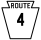 Pennsylvania Route 4 marker