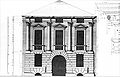 A fachada projectada por Palladio desenhada por Ottavio Bertotti Scamozzi, 1776