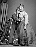 Frederick Park (right) and Ernest Boulton as Fanny and Stella