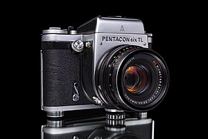 Pentacon Six TL with the standard Carl Zeiss Jena Biometar f/2.8 80mm prime lens