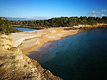 Un des 30 plages et criques dans la côte de l'Ametlla de Mar.