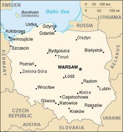 Map of Poland