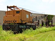 Diesel-powered railroad crane for maintenance work – Tampa, Florida.