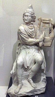 Статуя Арфея III ст. н. э. у музеі Рыміні