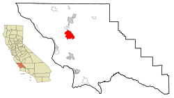 Location in شهرستان سن لوییز اوبیسپو، کالیفرنیا و ایالت کالیفرنیا