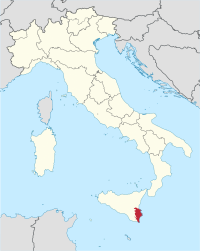 Položaj Provincije Sirakuza u Italiji