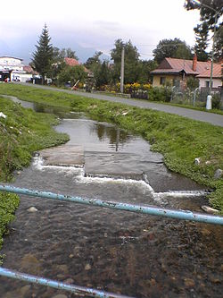 Slavkovský potok ve Veľkém Slavkově