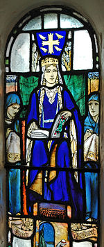 St Margaret, depicted in a stained glass window in the chapel of Edinburgh Castle StMargareth edinburgh castle.jpg