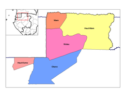 Dipartimento di Okano – Mappa