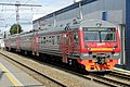 2015年7月15日在弗拉基米爾車站的交流電市域動車組列車ED9E