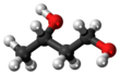 Ball and stick model of 1,3-butanediol (S)