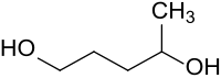 Strukturformel von 1,4-Pentandiol