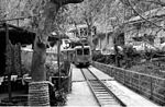 A Decauville diesel-electric train approaching Mega Spilaio (Zachlorou) railway station.