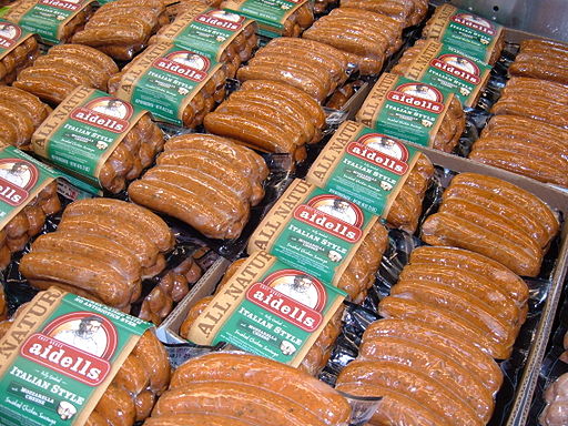 Aidells Italian Style sausages at Costco, SSF ECR