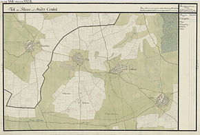 Grăniceri în Harta Iosefină a Comitatului Arad, 1782-85