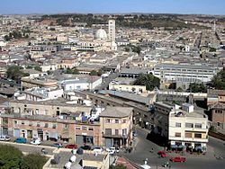 Veduta dal campanile della cattedrale cattolica