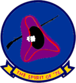 Знак различия 76-й штурмовой эскадрильи (ВМС США), 1956.png