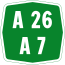 Autoroute A26-A7 Italy.svg