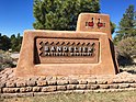 Bandelier National Monument entrance sign