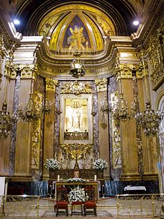 The chancel of the Basilica of Our Lady of Mercy, Barcelona.