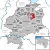 Lage der Gemeinde Beckedorf im Landkreis Schaumburg