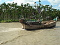 Boat at Bhola River, by Azim Al Jabber