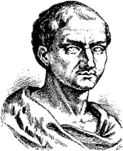 The Roman philosopher Boethius, who translated a large portion of the Greek classics into Latin. Boetius.png